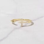 95 Silver Cross Open Cuff Ring