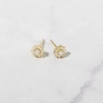 925 Silver Dainty Flower Studs Earrings