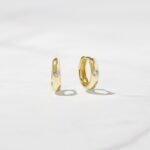 925 Silver Dome Huggies Earrings
