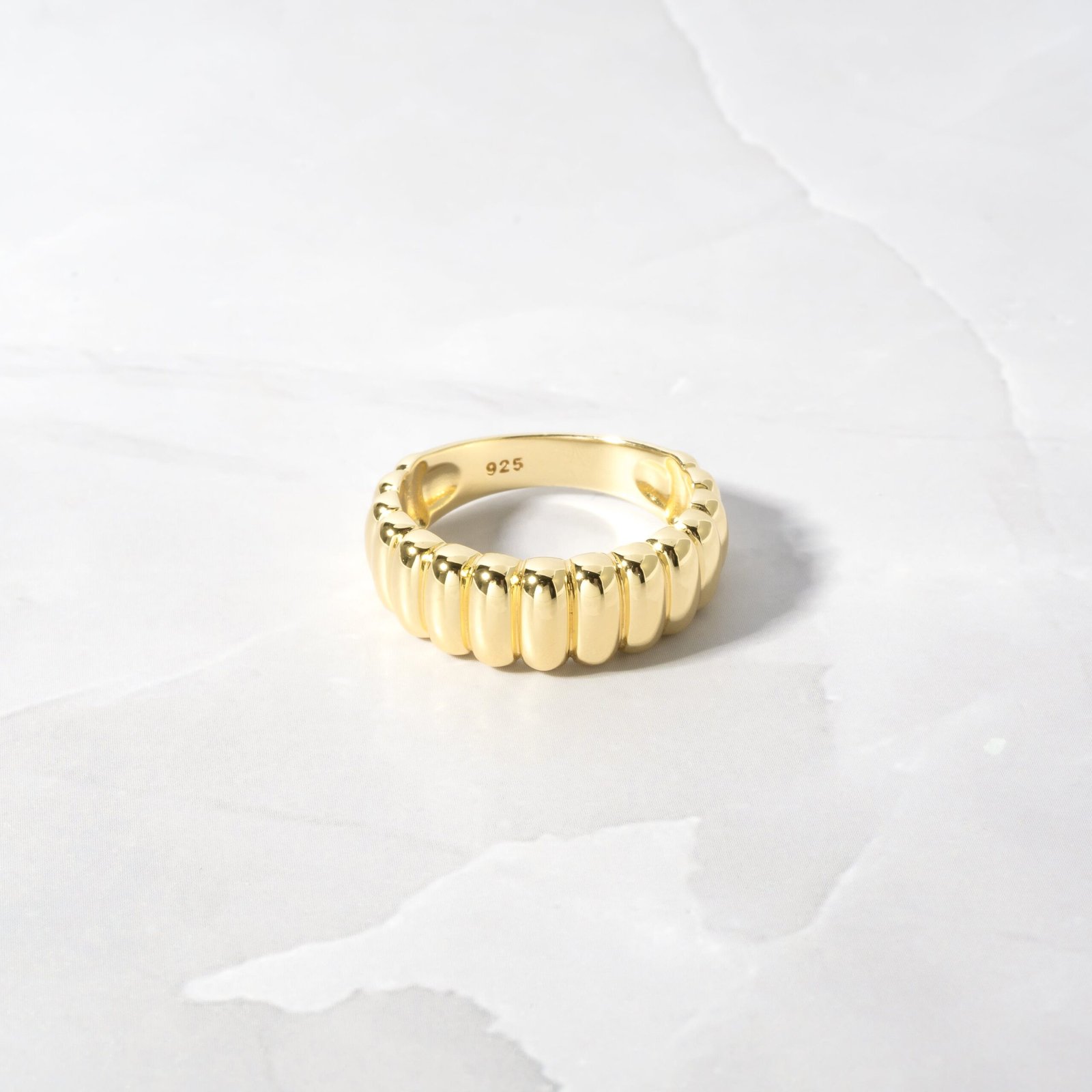 fluted-statement-ring-scaled-1.jpg 925 Silver Fluted Statement Ring - Image 1