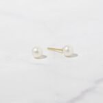 925 Silver Freshwater Pearl Studs Earrings