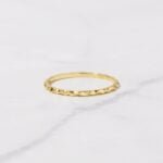 925 Silver Hammered Stacking Ring