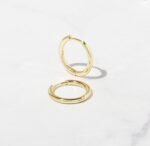 925 Silver Minimalist Hoop Earrings