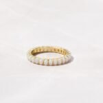 925 Silver Opal Eternity Ring