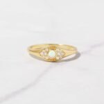 925 Silver Opal Evil Eye Ring