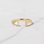 925 Silver Open Cuff Opal Ring