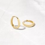 925 Silver Oval Hoop Earrings