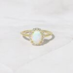 925 Silver Oval Opal Ring