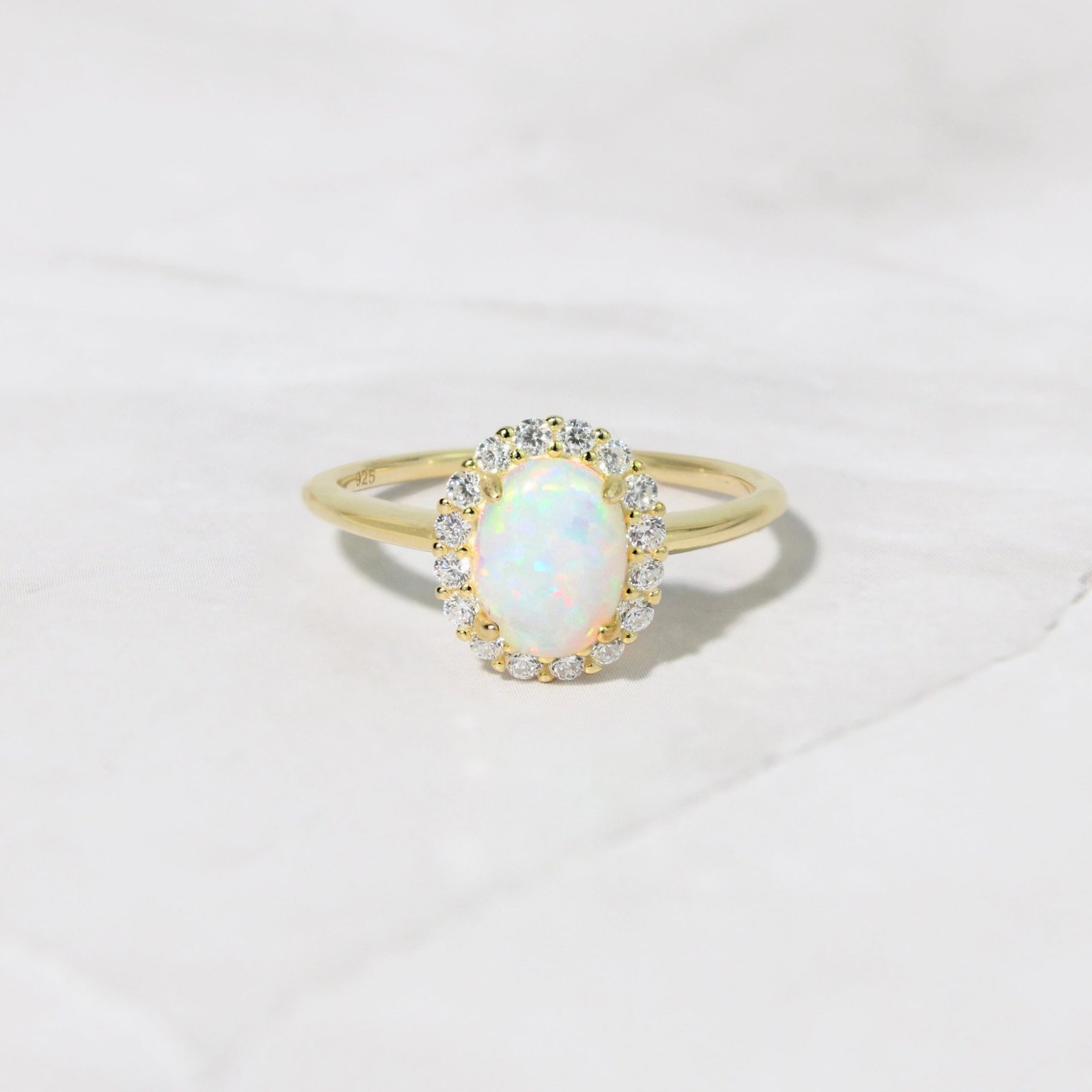 oval-opal-ring-scaled-1.jpg 925 Silver Oval Opal Ring - Image 1