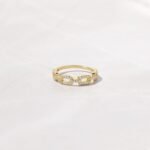 925 Silver Pave Link Ring