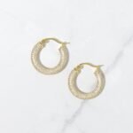 925 Silver Tube Hoops Earrings