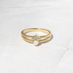 925 Silver Pearl Ring Set