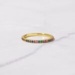 925 Silver Rainbow Eternity Ring