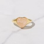 925 Silver Rose Quartz Heart Ring