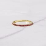 925 Silver Ruby Eternity Ring