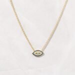 925 Silver Sapphire Evil Eye Necklace