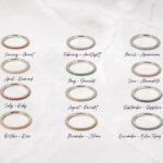 925 Silver Eternity Birthstone Rings