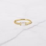 925 Silver Simple Baguette Ring