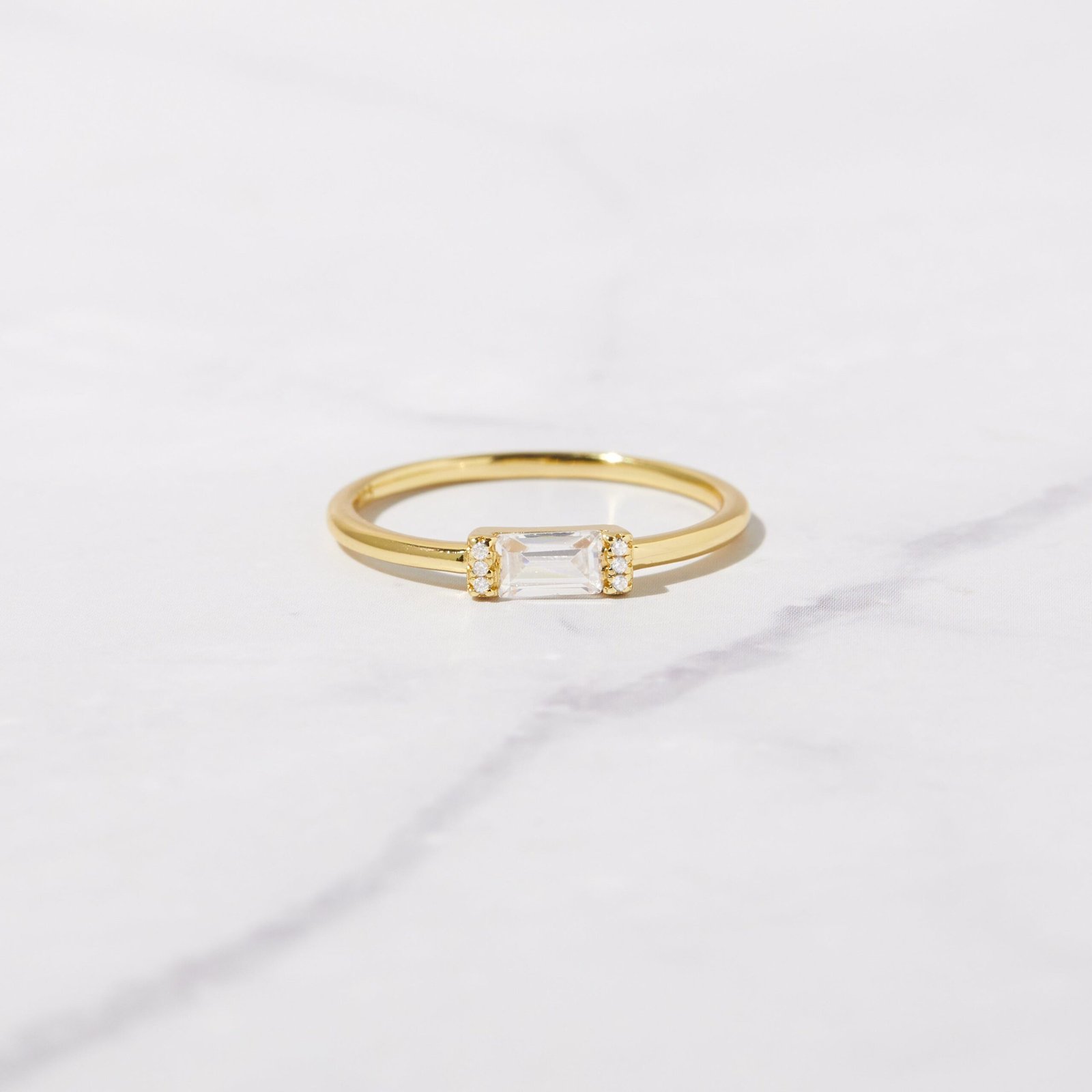 simple-baguette-ring-scaled-1.jpg 925 Silver Simple Baguette Ring - Image 1