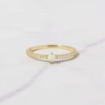 925 Silver Solitaire Opal Ring