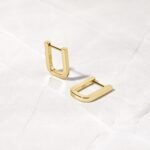 925 Silver Square Hoop Earrings