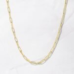 925 Silver Square Paperclip Necklace