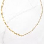 925 Silver Tennis and Paperclip Necklace