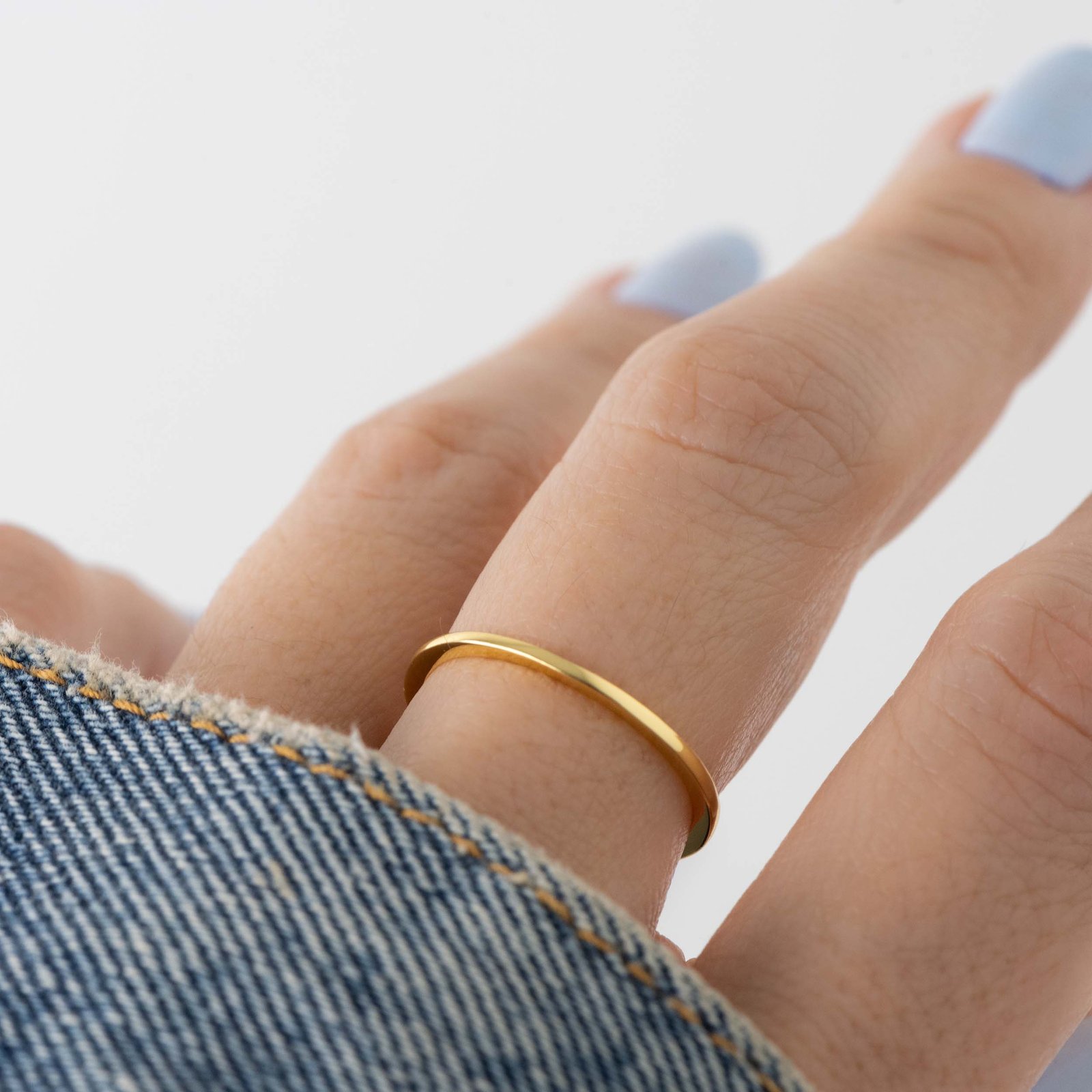 thin-plain-band.jpg 925 Silver Thin Plain Band - Image 1