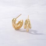 925 Silver Triple Hoops Earrings