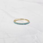 925 Silver Turquoise Eternity Ring