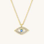 925 Silver Turquoise Evil Eye Necklace