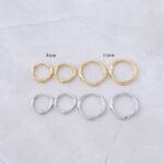 925 Silver Twisted Mini Hoop Earrings