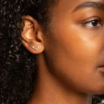 925 Silver Diamond XO Script Stud - Image 2