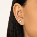 925 Silver Enamel Mini Heart Stud - Image 2