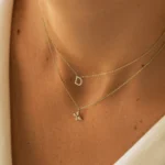 925 Silver Diamond Initial Necklace - Image 6