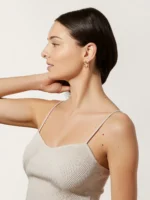 925 Silver Bamboo Medium hoops - Image 5