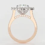 925 Silver 3.00Ct Radiant Cut Diamond Engagement Ring - Image 7