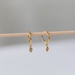 925 Silver Ericka Dangling Hoop Earrings - Image 7