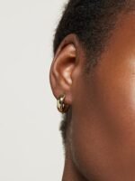 925 Silver Wide Hoop Earrings - Image 2