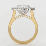 925 Silver 3.00Ct Radiant Cut Diamond Engagement Ring - Image 5