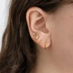 925 Sterling Silver Pavé X Stud Earrings - Image 2