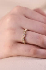 925 Silver Marquise Diamond Ring