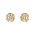 925 Silver Pave Flat Studs