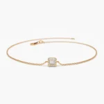 925 Silver Simple Diamond Bracelet - Image 4