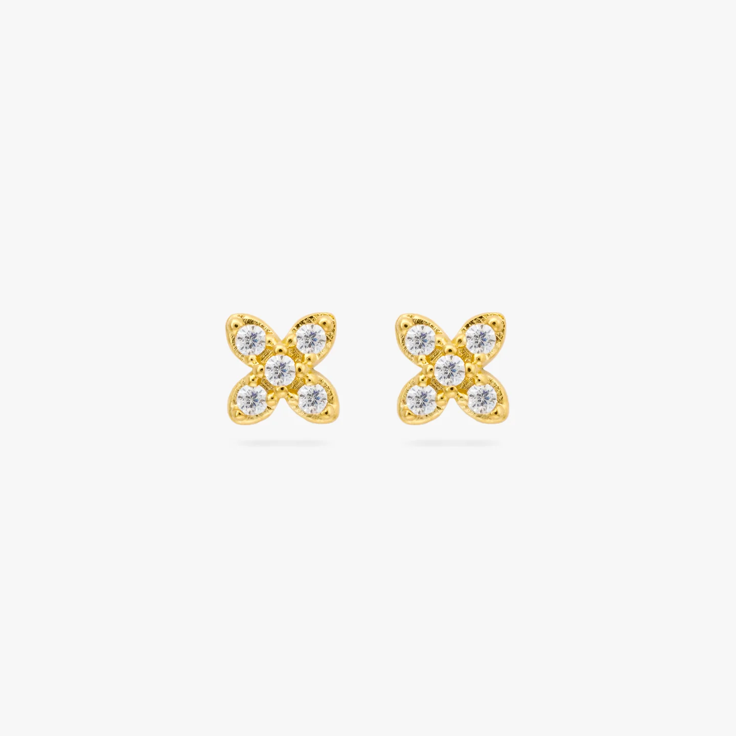 400548_0ea5106251e04c87b65a83bc64bb0f86mv2.webp 925 Sterling Silver Pavé X Stud Earrings - Image 1