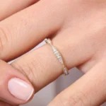 925 Silver Art Deco Graduating Diamond Full Eternity Ring