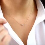 925 Silver Diamond Cluster Necklace