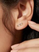 925 Silver Tiny Stud Earrings - Image 2