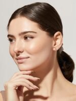 925 Silver Tiny Stud Earrings - Image 3