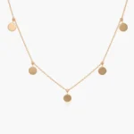 925 Silver Coin Disc Choker Necklace - Image 3